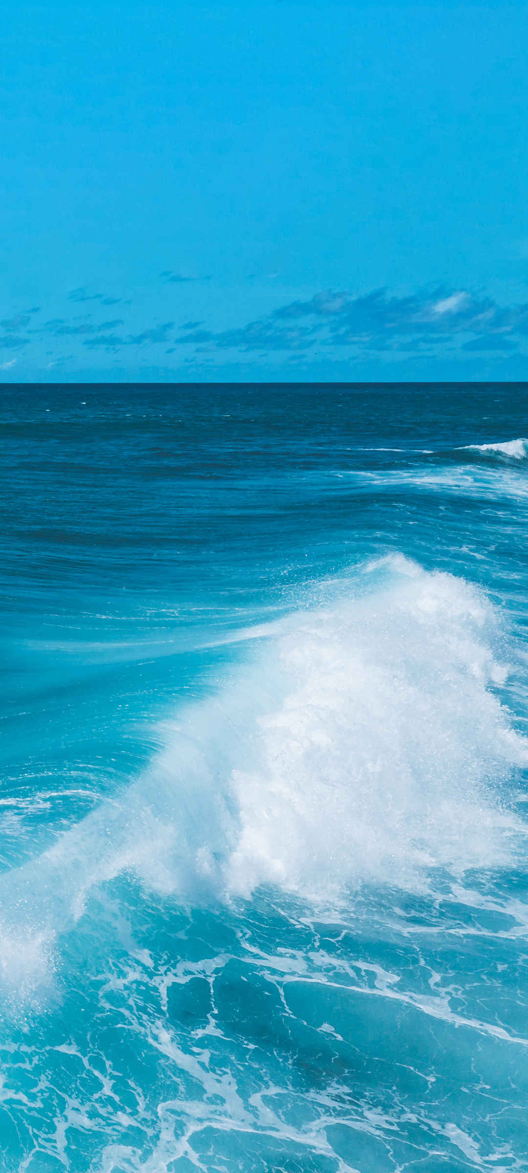 蓝色大海海浪风景