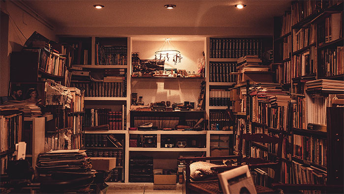 放满书的小书屋超清唯美桌面壁纸图片