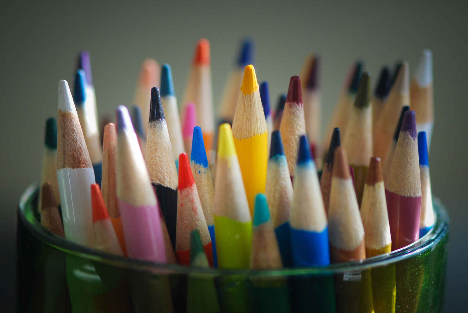 彩色教育教学蜡笔
