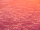唯美粉色云層高桌
