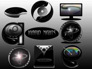 黑色精美时尚IP包-Hybrid Nights