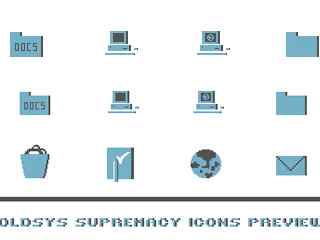 淡蓝色矢量ip包-Oldsys Supremacy (Icons)