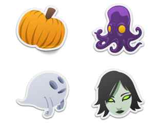 万圣节图标Spooky Stickers