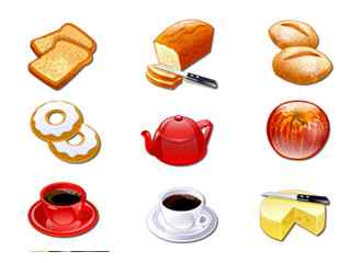 面包食品图标-COFFEE BREAK Icons