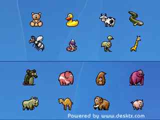 可爱的小动物图标-Iconimals Icons