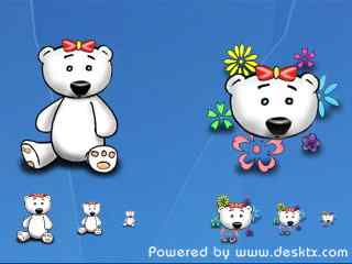 蝇头熊桌面图标-Teeny Bears Icons