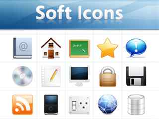 电脑桌面套装图标-Soft Icons