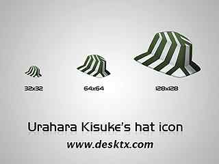 绿色条纹帽子图标 - Urahara's Hat