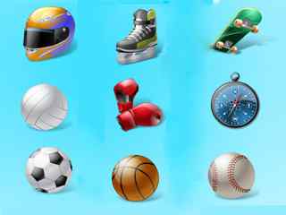 球类运动桌面图标-Vista Style
