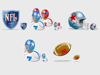 橄榄球运动图标-NFL Vista Icons