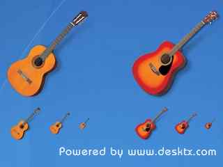 吉他桌面图标-Acoustic Guitars Icons