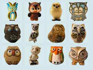 猫头鹰造型图标-random owls