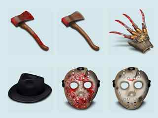 惊悚桌面图标-Freddy vs Jasons