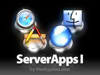蓝色精致桌面图标-ServerApps I