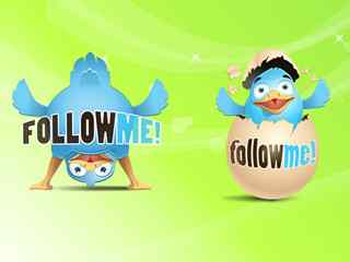可爱小鸟png图标-2 Awesome Twitter Icons
