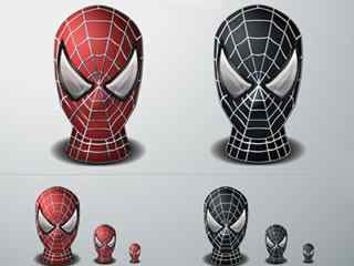蜘蛛侠头像图标 -Spiderman Mask Pack