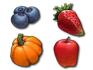 水果蔬菜卡通PNG