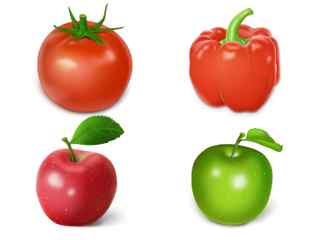 水果和蔬菜图标9枚（by bingxueling）
