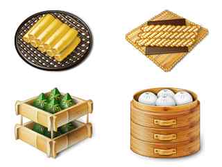 中国传统手工食品图标