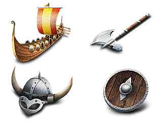 维京 Viking 海盗图标