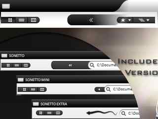 黑色个性stylertool-Sonetto 2.0 Styler toolbar