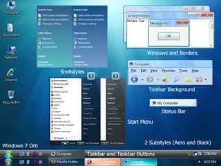 蓝色幽静vs主题1-Windows 7 Ultimate