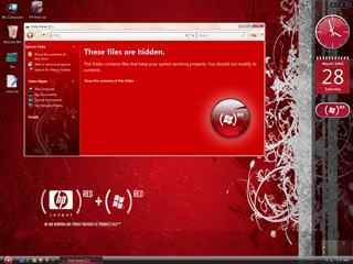 红色炫彩VS主题-Vista HP Red