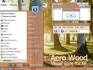 木质纹理主题-Aero Wood