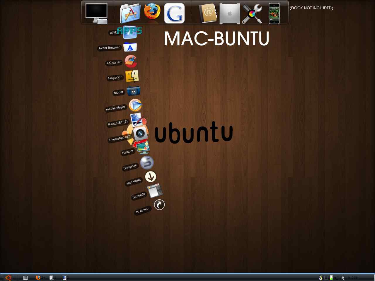黑色经典苹果主题-mac-buntu