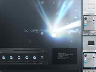 黑色时尚电脑主题-Concave VS