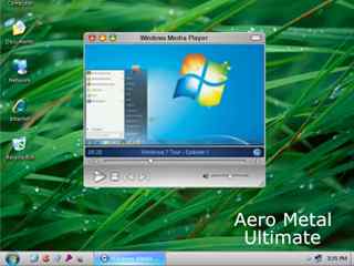 蓝色简约电脑主题-Aero Metal Ultimate