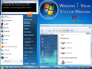蓝色渐变电脑主题-Windows 7 Visual Style for XP
