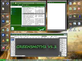 绿色圆滑wb桌面主题-Green Smooth 2