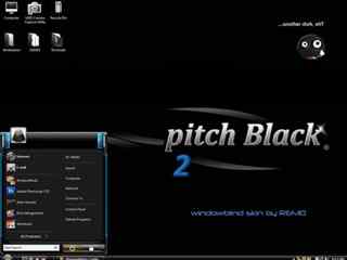 帅气黑色桌面主题-Pitch Black