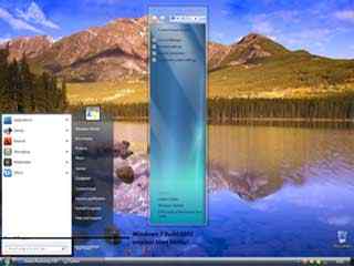 磨砂玻璃质感windows7主题 Windows 7 Build 6801 VS