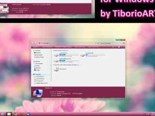 粉色Windows7主题