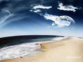 梦幻般的海滩美景壁纸（by ayegraphics）