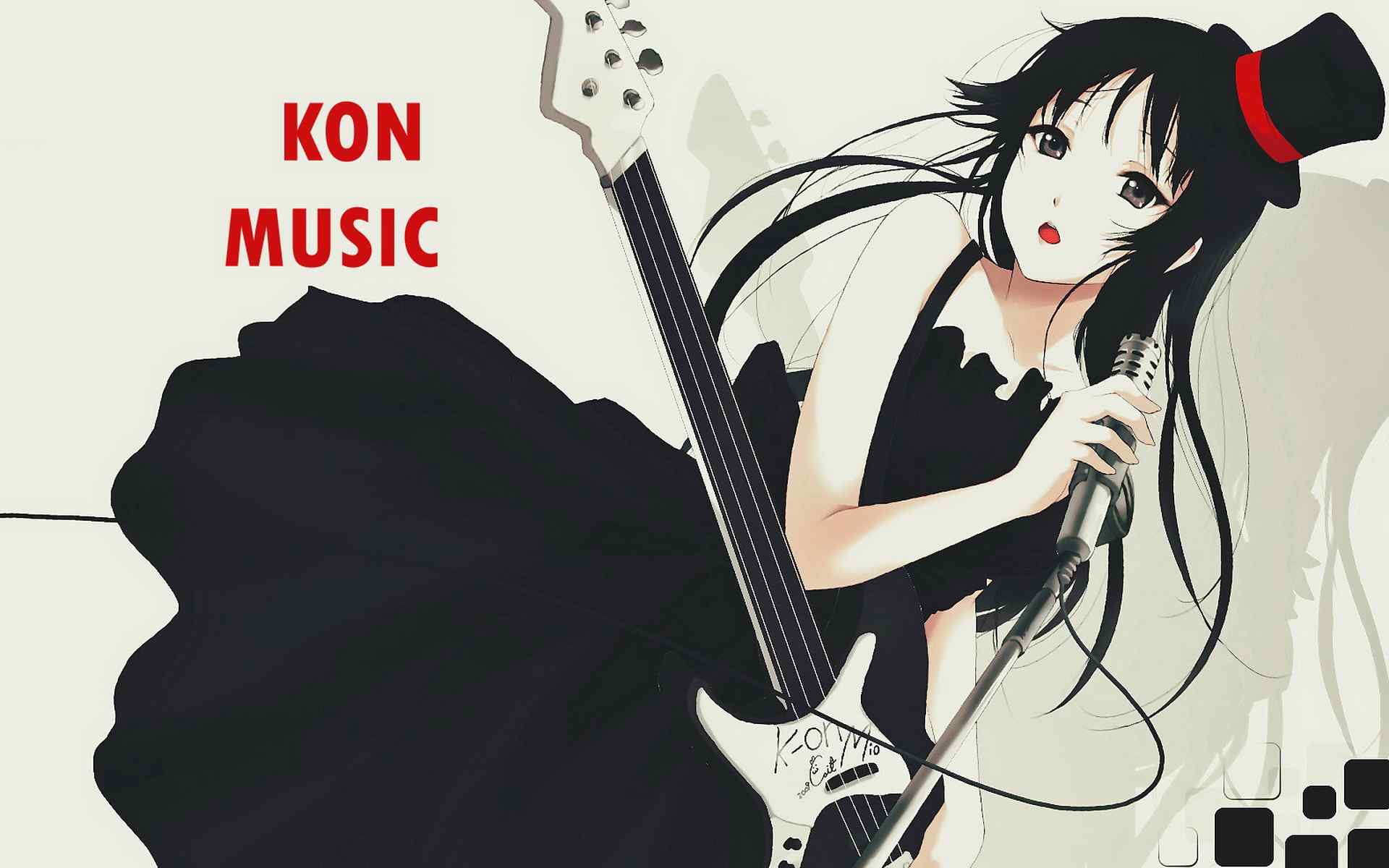 KON MUSIC音乐女生手绘桌面壁纸