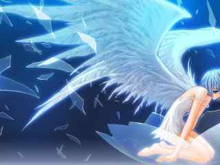 天使羽翼漂亮少女电脑桌面壁纸下载