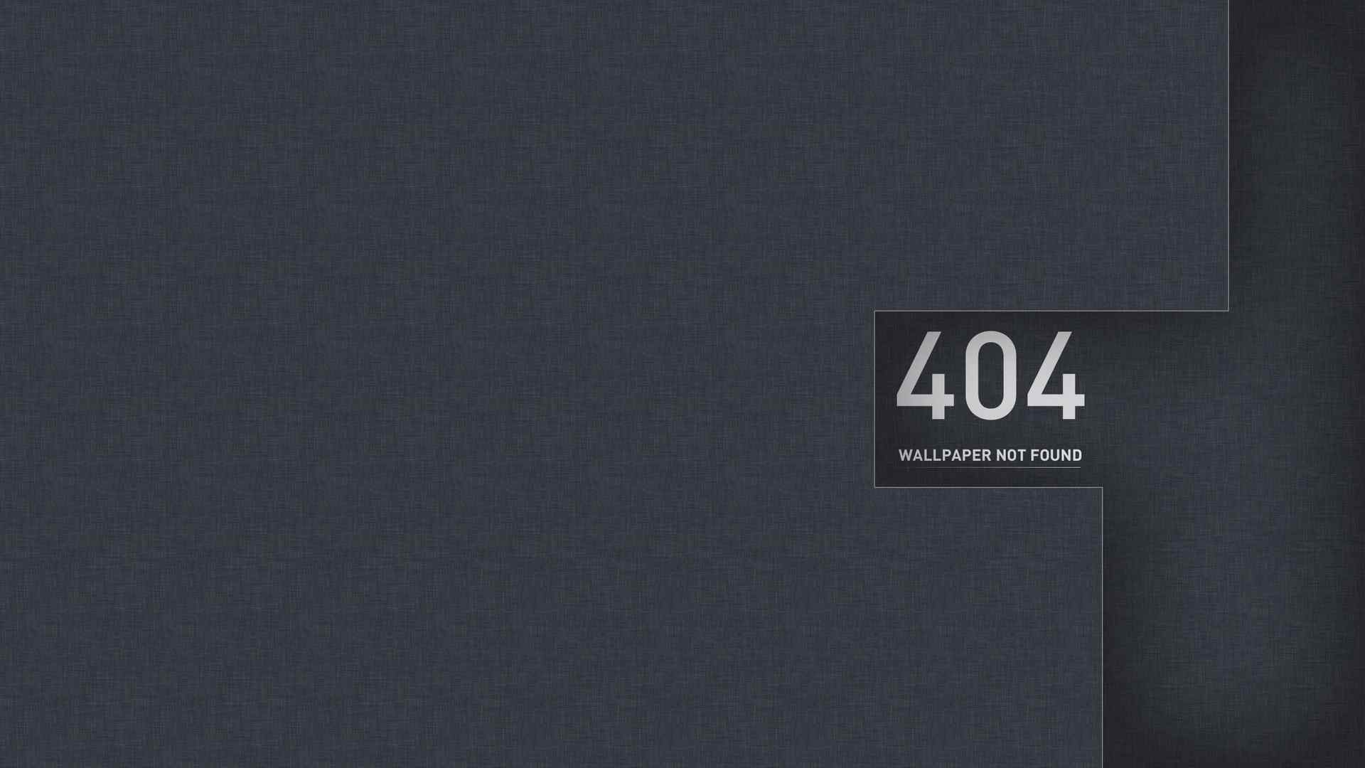 电脑页面404错误黑色壁纸