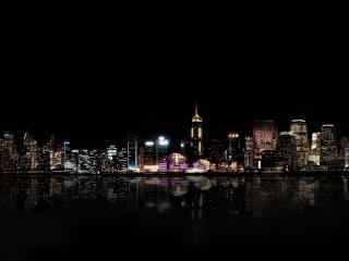 灯红酒绿香港的完美夜景桌面壁纸
