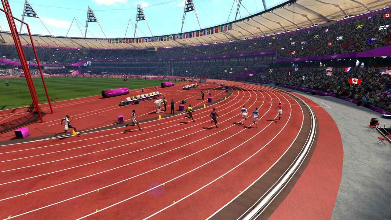 2012年伦敦奥运会田径比赛跑道桌面壁纸