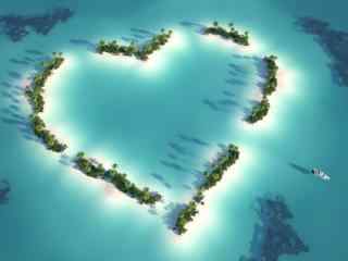 浪漫唯美爱情海桌面主题壁纸