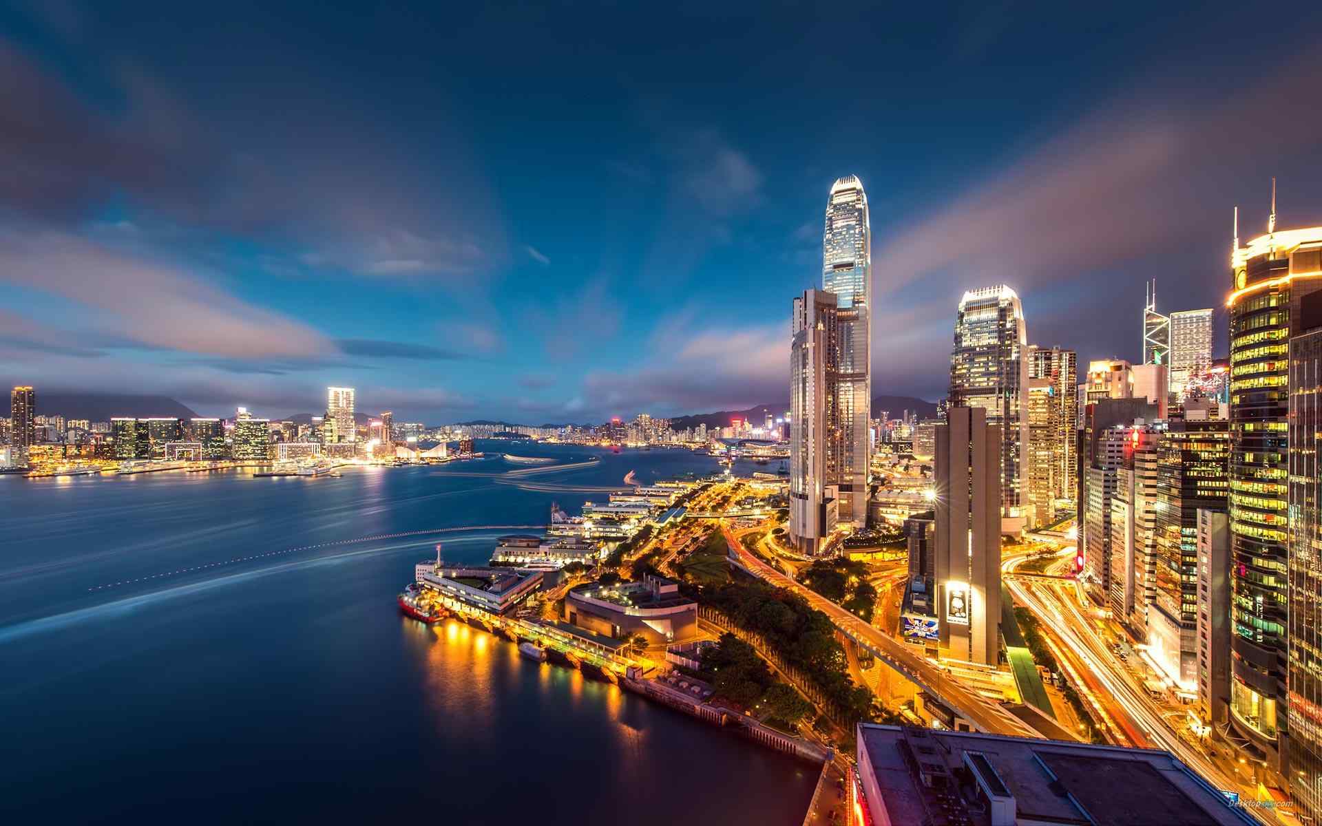 香港夜景桌面壁纸