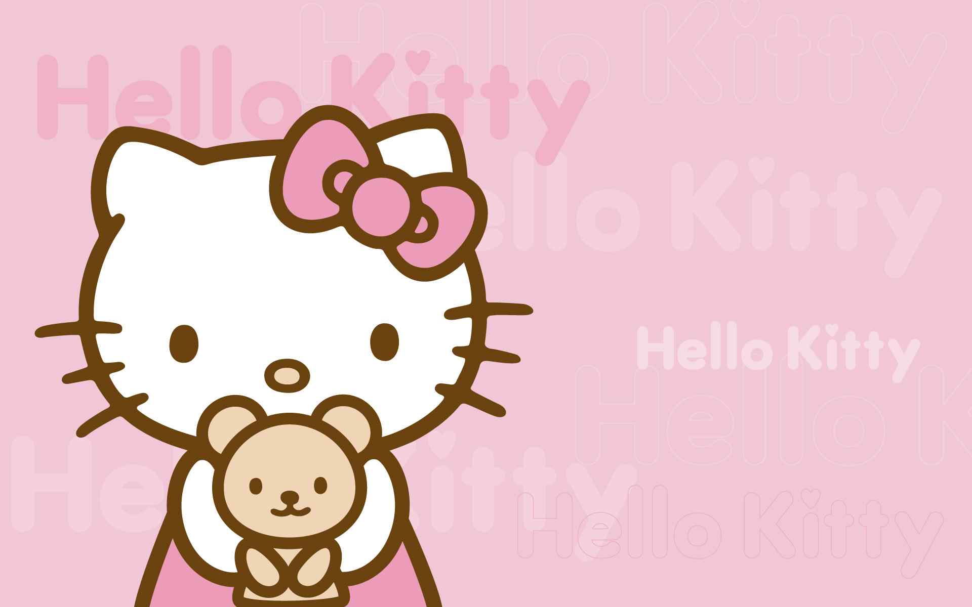 hello kitty 高清桌面壁纸之粉色约会