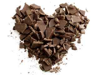 巧克力爱心桌面壁