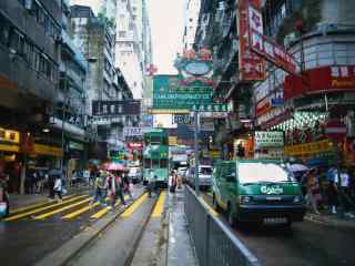 香港风景壁纸之香港繁华街道