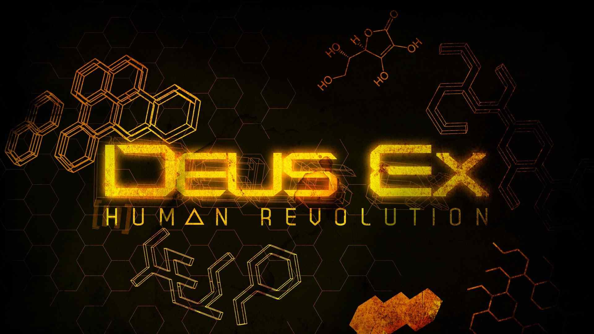 射击游戏Deus Ex隐形战争官方LOGO海报壁纸