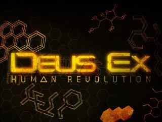 射击游戏Deus Ex隐形战争官方LOGO海报壁纸