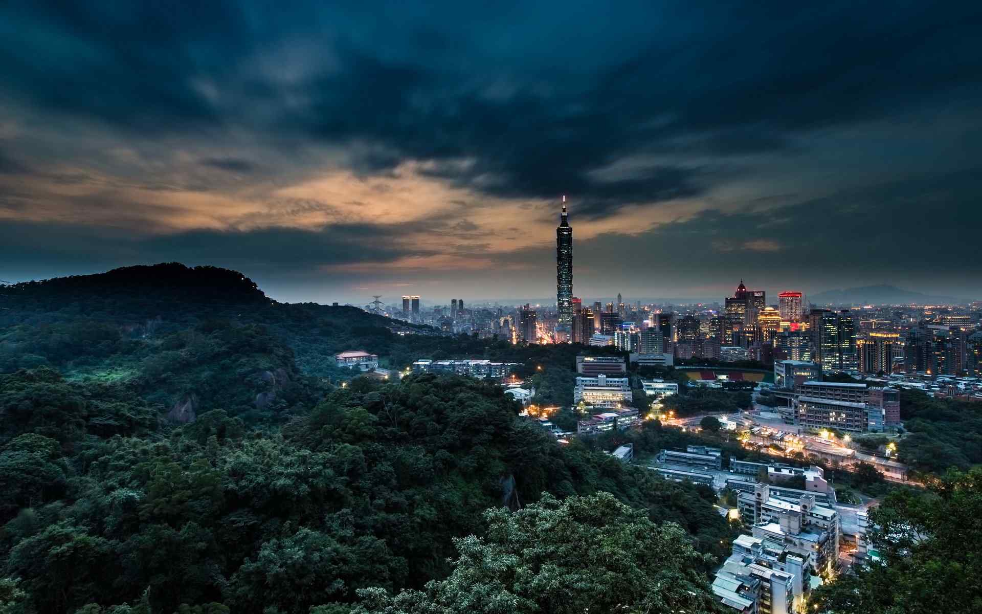 中国台湾灯光夜景高清宽屏壁纸